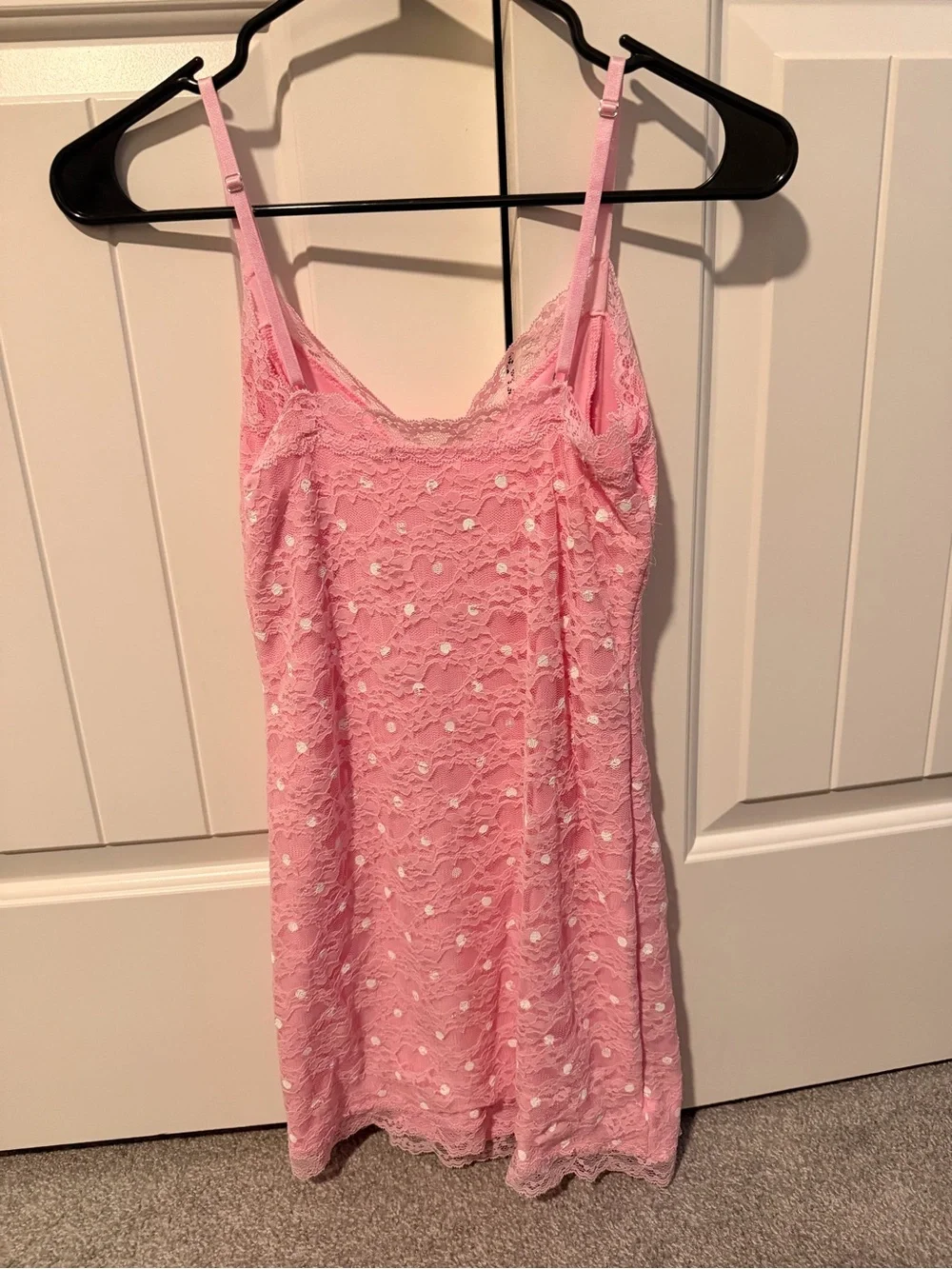 Edikted Soft Pink Lace Slip Top - Picture 5 of 5
